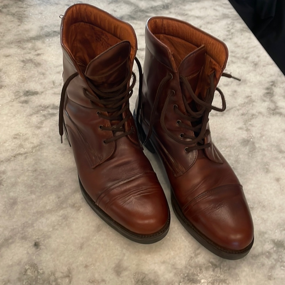 Leather boots